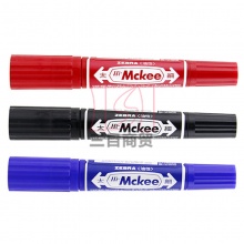 斑马大双头记号笔MO-150-MC-BL/BK/R油性记号笔 10支/盒