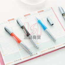 晨光中性笔GP-1530 0.5mm大容量黑色水笔办公签字笔 12支/盒