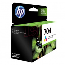 惠普原装墨盒HP704(CN693AA) 彩色 适用于HP喷墨打印机 2010/2060 200页