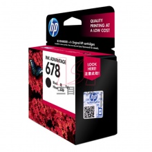 惠普原装墨盒HP678(CZ107AA) 黑色 适用于HP喷墨打印机HP DeskJet 2515 480页