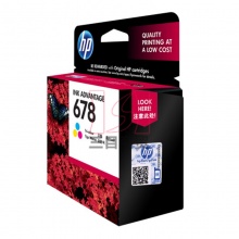 惠普原装墨盒HP678(CZ108AA) 彩色 适用于HP喷墨打印机HP DeskJet 2515 150页