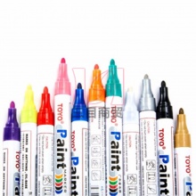 东洋油漆笔SA101 笔粗2.2-2.8mm8ml 广告笔 12支/盒