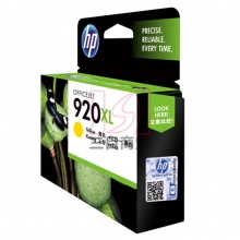 惠普原装墨盒HP920XL(CD974AA)大容量 黄色 适用于HP喷墨打印机6000/7000/6500/7500 700页