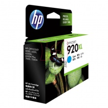 惠普原装墨盒HP920XL(CD972AA)大容量 青色 适用于HP喷墨打印机6000/7000/6500/7500 700页