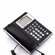 飞利浦 CORD-222 来电显示电话机固定座机 黑色/白色