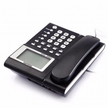 飞利浦 CORD-222 来电显示电话机固定座机 黑色/白色