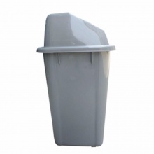 中天摇盖式垃圾桶  30L 420*330*590mm 塑料方形 灰色
