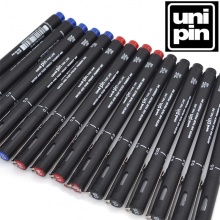 三菱 PIN01-200 针管水性纤维笔 0.1MM 黑色 12支/盒
