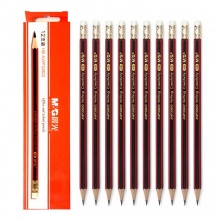 晨光铅笔AWP30802六角木杆HB红黑杆 12支/盒