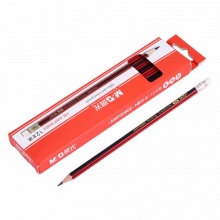 晨光铅笔AWP30802六角木杆HB红黑杆 12支/盒
