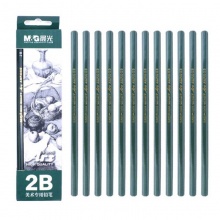 晨光铅笔AWP30402美术专业2B铅笔木杆 12支/盒