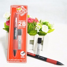 晨光自动铅笔孔庙祈福HKMP0287黑2B卡装组合（1盒笔芯+1支铅笔）外壳颜色随机 36支/盒