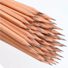 晨光铅笔AWPQ2302原木HB三角木杆铅笔50支/筒