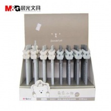 晨光自动铅笔萌宠小物AMP840X7黑0.5mmAMP840X8黑0.7mm壳颜色随机 40支盒