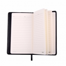 晨光皮面笔记本(雅致办公)APY4H361 48K-100页 棕色/黑色