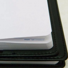 博文 32116 皮面笔记本 32K 120页 黑色 70克白色双胶纸