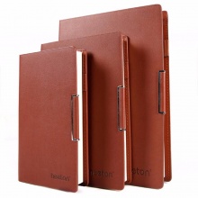 喜通皮面笔记本A40-841 40K-160页 棕色 盒装80g道林