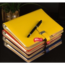 喜通皮面活页笔记本A16-848 B5-9孔170页 黄色