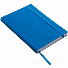 齐心Compera皮面笔记本C8002 A5-154张 70g米黄 蓝色