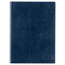 得力 3186 商务系列  皮面笔记本 25K/160页 蓝色 PU面料