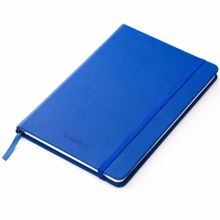 齐心皮面笔记本C5805 25K-98张 70g米黄 蓝色