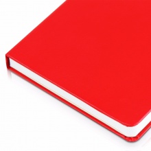 得力 3314 皮面笔记本 56K-100张 黑色/红色 70g象牙白
