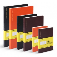 晨光软皮笔记本B5130（经典）APYH7931 B5-130页 橙色/黑色/棕色