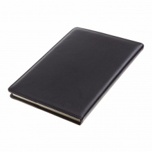 齐心皮面笔记本C5822 25K-114张 70g米黄 黑色