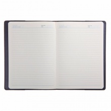 齐心皮面笔记本C5822 25K-114张 70g米黄 黑色