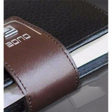 卓能真皮带扣皮面笔记本ZN-PK1048 48K（17.5*9.5） 黑色/棕色 带盒子