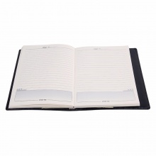 卓能真皮皮面笔记本ZN-P0190 90K（12.4*7.8） 黑色棕色（拼接） 带盒子