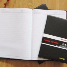 博文 2932  皮面笔记本 32K 黑色 优质革料+70g双胶纸 132页