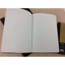 华岁皮面笔记本48063 48K（18.1*10.2） 黑色 80g米黄纸