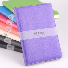 华岁皮面笔记本16067 16K（26*15）黑色 白色/紫色/粉色/裸色/绿色/天蓝色