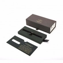 派克卓尔原创系列钢笔 纯黑丽雅金夹 18K金笔尖 礼盒包装