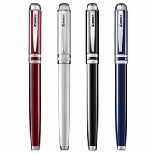 齐心爱丽丝钢笔FP6200 F尖0.5mm 红色/蓝色/黑色/银色