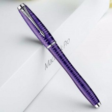 派克都市系列 钢笔 时尚紫白夹 礼盒包装