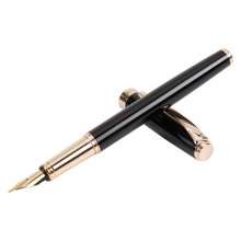 晨光钢笔优品系列AFPY1602 F/0.5mm明尖 金属钢笔男士商务黑色 单支装