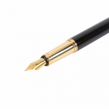 晨光钢笔优品系列AFPY1602 F/0.5mm明尖 金属钢笔男士商务黑色 单支装
