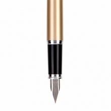 得力钢笔S675F米修斯系列 F明尖 白色、黑色、香槟色、粉色 1支礼盒装