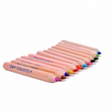 晨光彩色铅笔短杆彩铅带卷笔刀圆筒装12色TWP30501