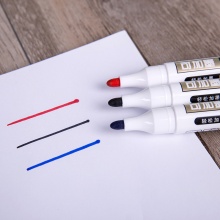 得力 S507 白板笔可加墨可擦易擦 黑色/红色/蓝色 10支/盒
