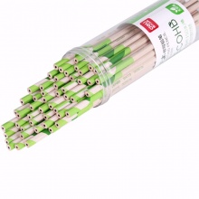 得力无木铅笔58200-HB/58201-HB塑料铅笔 绿 50支/筒