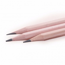 齐心原木铅笔MP2014-2B/MP2015-HB  未削头 不带擦头 50支/桶
