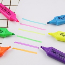 晨光荧光笔MG2150办公系列 黄色/橙色/紫色/绿色/粉红/蓝色 单色12支/盒