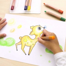 晨光彩色铅笔M&G KIDS儿童优渥粗杆彩铅6色ZWPY6801/12色ZWPY6802