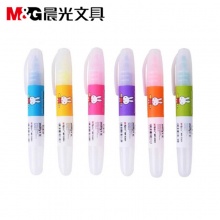 晨光荧光笔米菲MF5301黄色/橙色/紫色/绿色/粉红/蓝色 单色12支/盒