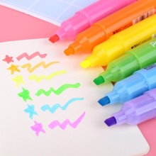 晨光荧光笔AHM21009单头 黄色/橙色/紫色/绿色/粉红/蓝色 单色12支/盒