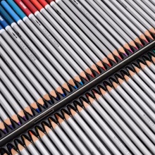 得力水溶性彩色铅笔6524 72色 盒装