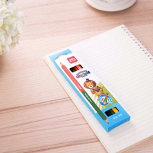 得力双头双色彩色铅笔6594 6支-12色 混色